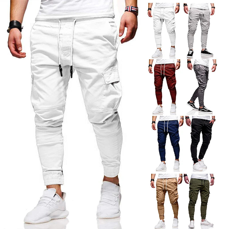 Hot Fashion Casual Training Joggers Men Sport Jogging Pants Hip Hop Trousers Streetwear Running Leggings Trackpants Gym Outfit