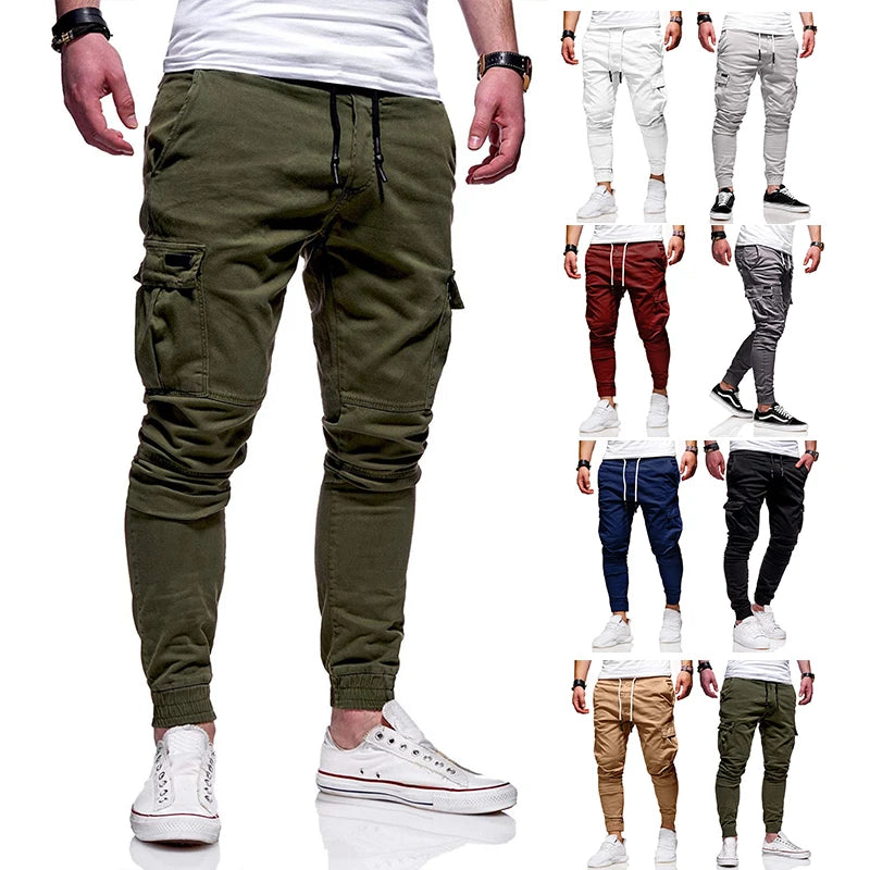 Hot Fashion Casual Training Joggers Men Sport Jogging Pants Hip Hop Trousers Streetwear Running Leggings Trackpants Gym Outfit